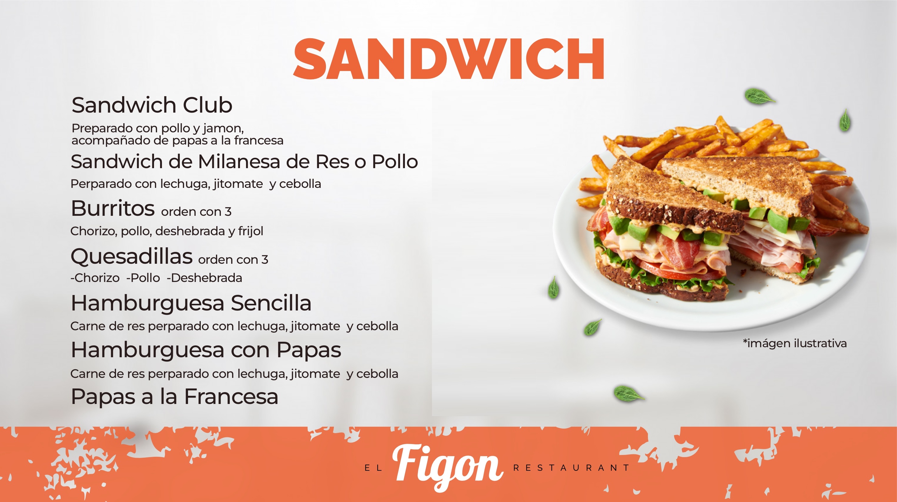 Imagen del menú